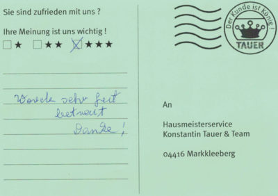 Werde sehr gut betreut. Danke !