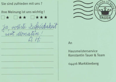 Ja, vollste Zufriedenheit seit Monaten!