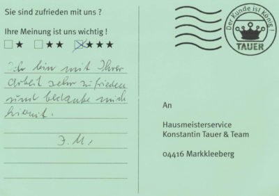 Arbeit sehr zufrieden und bedanke mich hiermit. I.M.